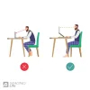 استند لپ تاپ چوبی قابل مونتاژ دکورین مدل DEC-0003 - Image 9