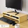 استند مانیتور و لپ تاپ چوبی قفسه‌دار دکورین مدل DEC-0013 - Image 2