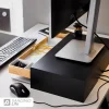 زیرمانیتوری کشودار چوبی دکورین مدل DEC-0007 مشکی - Image 4