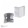 بست گونیا روکش‌دار فلزی سفید مدل HAR-0002 بسته 6 عددی - Image 3