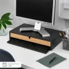 زیرمانیتوری کشودار چوبی دکورین مدل DEC-0007 مشکی - Image 2